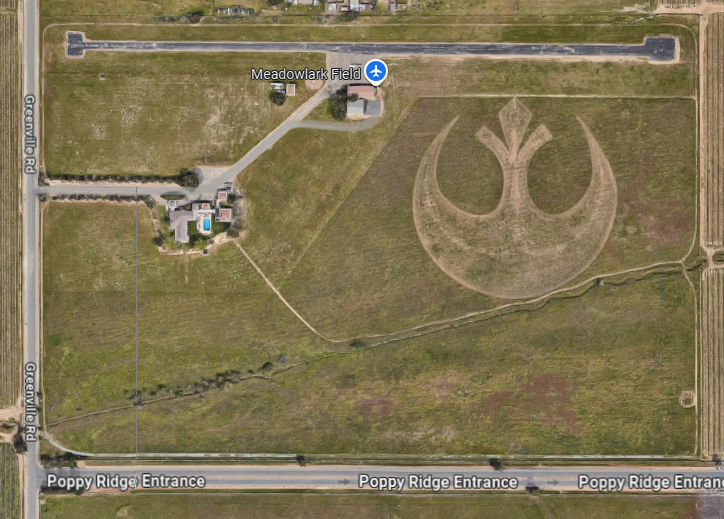 Rebel Base Satellite Image
